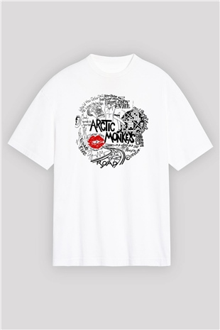 Arctic Monkeys One For The Road Beyaz Oversize Tişört Oversize T-shirt - TişörtFabrikası