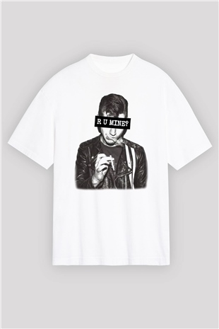 Arctic Monkeys R U Mine Anticipation Beyaz Oversize Tişört Oversize T-shirt - TişörtFabrikası