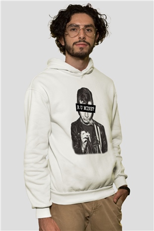 Arctic Monkeys R U Mine Anticipation Beyaz Unisex Kapüşonlu Sweatshirt
