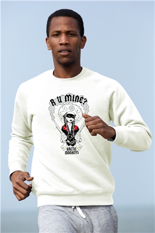 Arctic Monkeys R U Mine Beyaz Unisex Sweatshirt