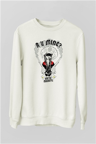 Arctic Monkeys R U Mine Beyaz Unisex Sweatshirt