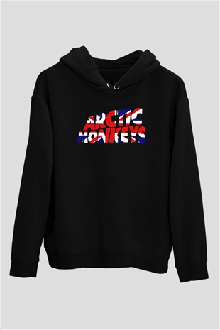 Arctic Monkeys Siyah Unisex Kapüşonlu Sweatshirt
