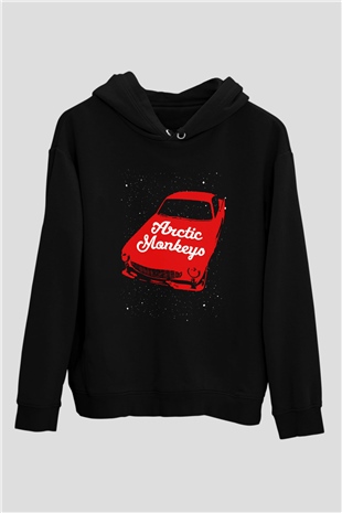 Arctic Monkeys Siyah Unisex Kapüşonlu Sweatshirt