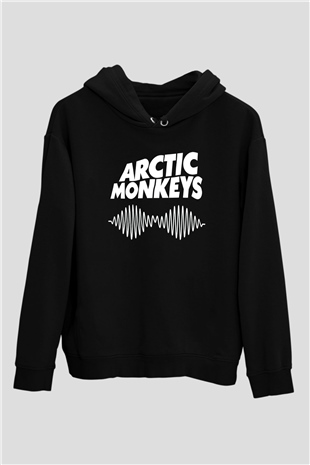 Arctic Monkeys Siyah Unisex Kapüşonlu Sweatshirt