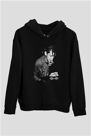 Arctic Monkeys Siyah Unisex Kapüşonlu Sweatshirt