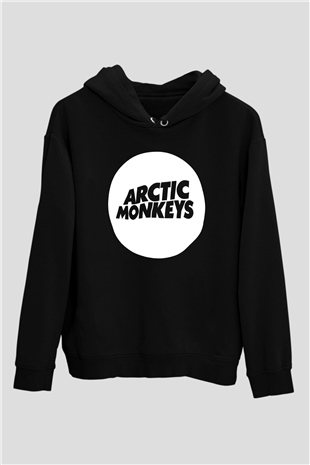 Arctic Monkeys Siyah Unisex Kapüşonlu Sweatshirt