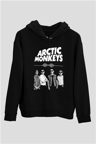 Arctic Monkeys Siyah Unisex Kapüşonlu Sweatshirt