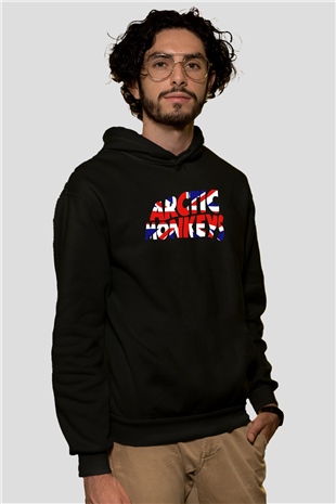 Arctic Monkeys Siyah Unisex Kapüşonlu Sweatshirt