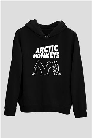 Arctic Monkeys Siyah Unisex Kapüşonlu Sweatshirt