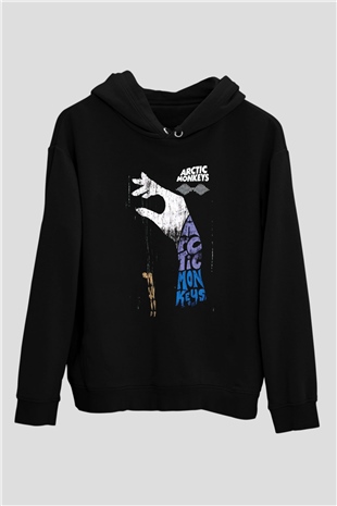 Arctic Monkeys Siyah Unisex Kapüşonlu Sweatshirt