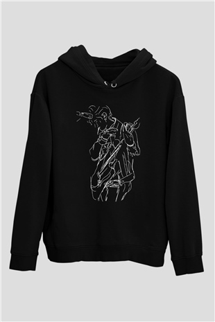 Arctic Monkeys Siyah Unisex Kapüşonlu Sweatshirt