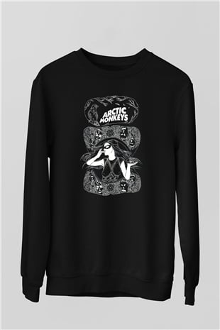 Arctic Monkeys Siyah Unisex Sweatshirt