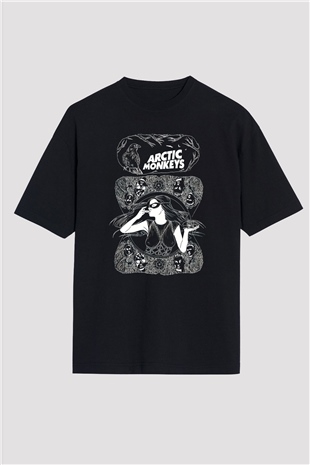 Arctic Monkeys Siyah Oversize Tişört Oversize T-shirt - TişörtFabrikası
