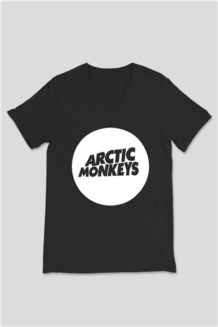 Arctic Monkeys Siyah Unisex V Yaka Tişört