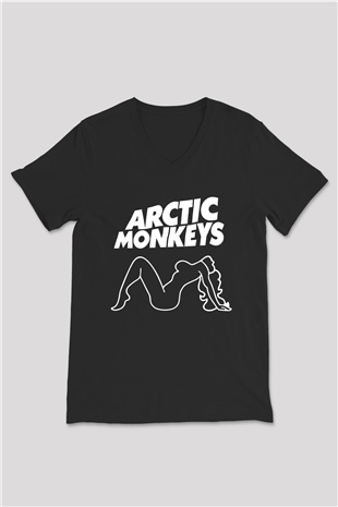 Arctic Monkeys Siyah Unisex V Yaka Tişört
