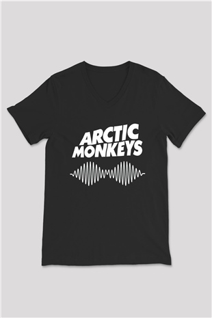 Arctic Monkeys Siyah Unisex V Yaka Tişört