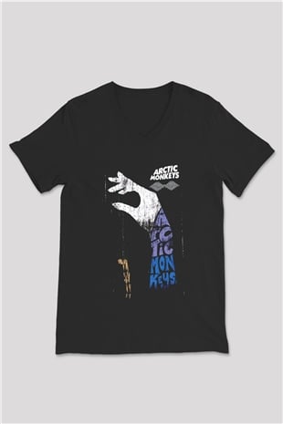 Arctic Monkeys Siyah Unisex V Yaka Tişört