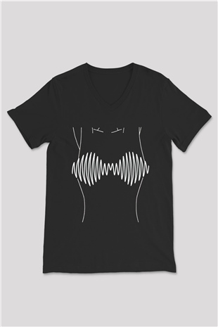 Arctic Monkeys Siyah Unisex V Yaka Tişört