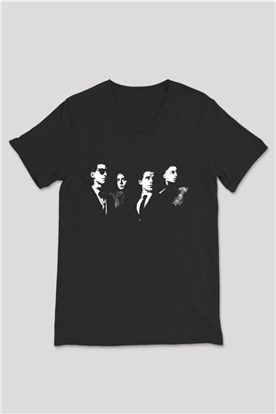 Arctic Monkeys Siyah Unisex V Yaka Tişört