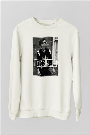Arctic Monkeys Turner Beyaz Unisex Sweatshirt