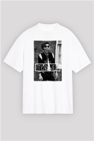 Arctic Monkeys Turner Beyaz Oversize Tişört Oversize T-shirt - TişörtFabrikası
