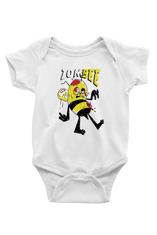 Arıcı Beyaz Bebek Body - Zıbın