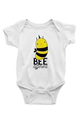 Arıcı Beyaz Bebek Body - Zıbın