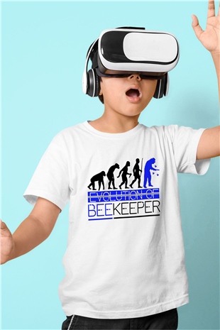 Arıcı Beyaz Unisex Çocuk Tişört