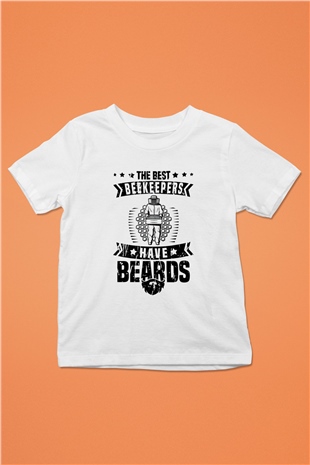 Arıcı Beyaz Unisex Çocuk Tişört