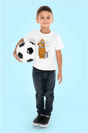Arıcı Beyaz Unisex Çocuk Tişört