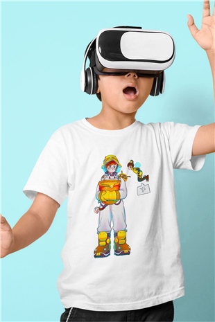 Arıcı Beyaz Unisex Çocuk Tişört