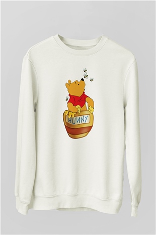 Arıcı Beyaz Unisex Sweatshirt
