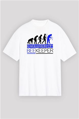 Arıcı Beyaz Oversize Tişört Oversize T-shirt - TişörtFabrikası