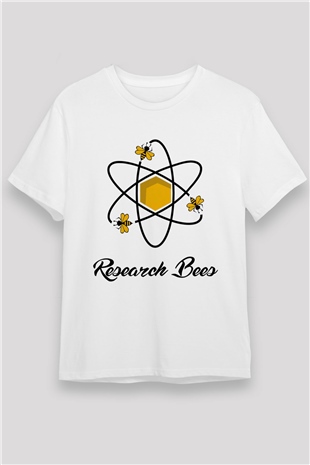 Arıcı Beyaz Unisex Tişört T-Shirt - TişörtFabrikası