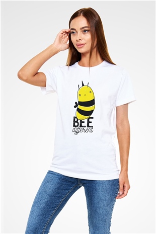 Arıcı Beyaz Unisex Tişört T-Shirt - TişörtFabrikası