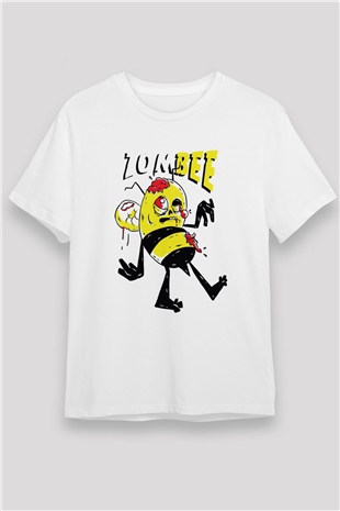 Arıcı Beyaz Unisex Tişört T-Shirt - TişörtFabrikası