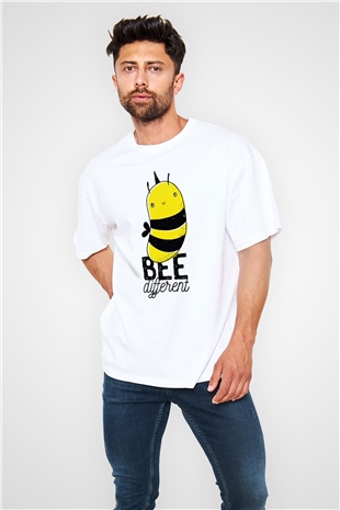 Arıcı Beyaz Oversize Tişört Oversize T-shirt - TişörtFabrikası