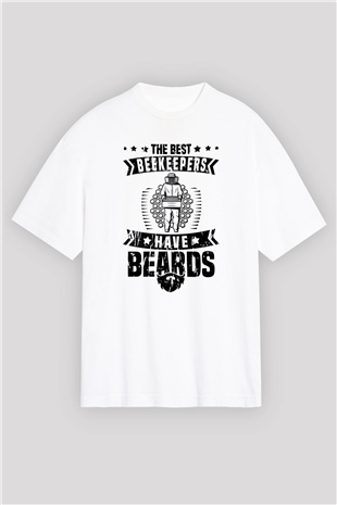 Arıcı Beyaz Oversize Tişört Oversize T-shirt - TişörtFabrikası