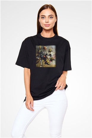 Arıcı Siyah Unisex Oversize Tişört T-Shirt