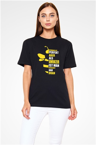 Arıcı Siyah Unisex Tişört T-Shirt - TişörtFabrikası