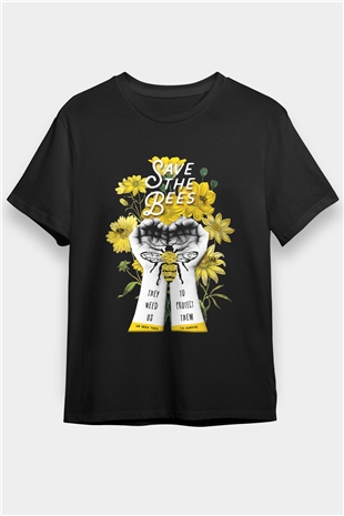 Arıcı Siyah Unisex Tişört T-Shirt - TişörtFabrikası