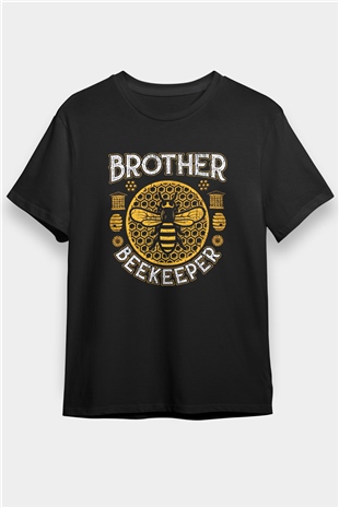 Arıcı Siyah Unisex Tişört T-Shirt - TişörtFabrikası