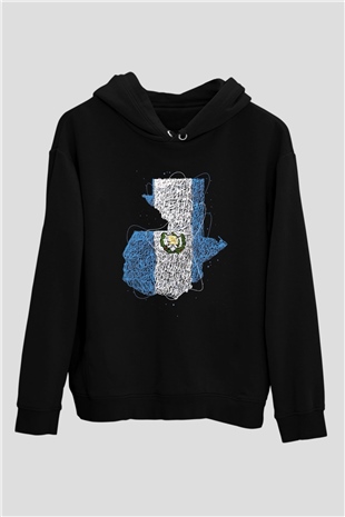 Arjantin Siyah Unisex Hoodie