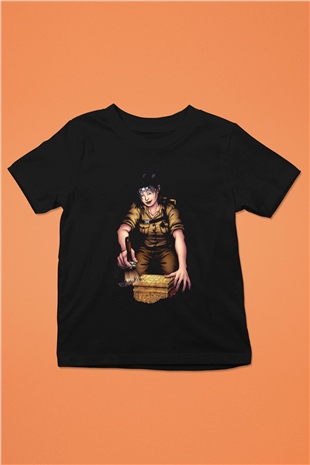 Arkeolog Baskılı Siyah Unisex Çocuk Tişört