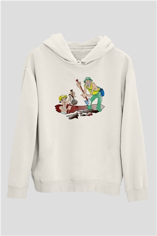 Arkeolog Beyaz Unisex Hoodie