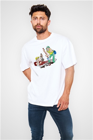 Arkeolog Beyaz Unisex Oversize Tişört T-Shirt