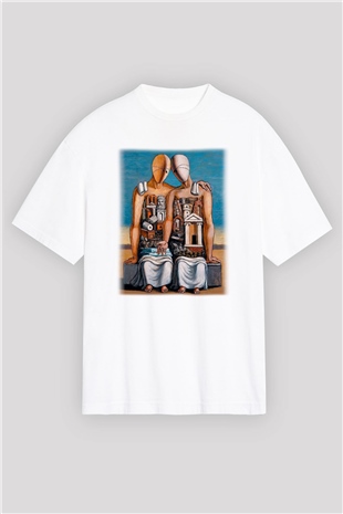 Arkeolog Beyaz Unisex Oversize Tişört T-Shirt