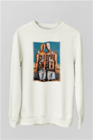 Arkeolog Beyaz Unisex Sweatshirt