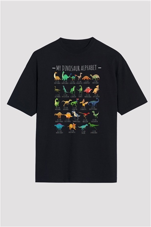 Arkeolog Siyah Oversize Tişört Oversize T-shirt - TişörtFabrikası