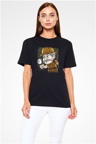 Arkeolog Siyah Unisex Tişört T-Shirt - TişörtFabrikası